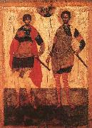 unknow artist Icon of St Theodore Stratilates and St Theodore Tyron Spain oil painting artist